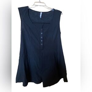 RVCA La Petite Mort Susi Jumper Playsuit Romper‎ Black Women’s Sz XS Skate Beach